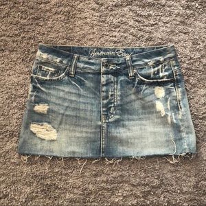 American Eagle Jean Mini Skirt